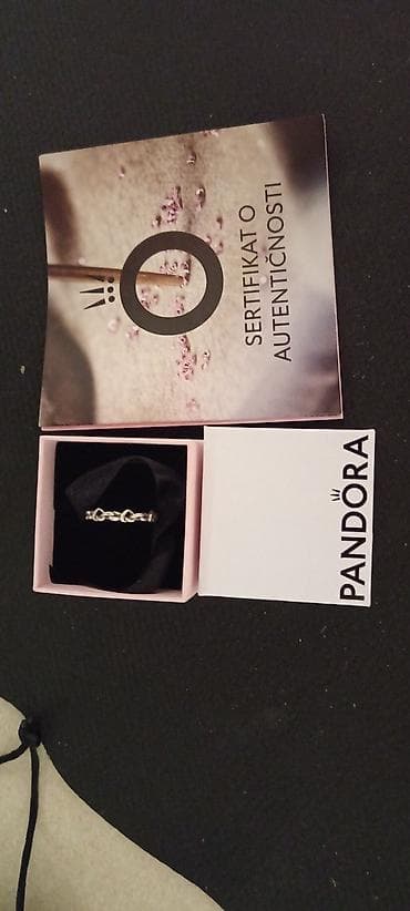 Pandora srebrni prsten – motiv isprepletanih karika - Materijal at lalafo.rs — 3 Pandora srebrni prsten – motiv isprepletanih karika - Materijal — 3