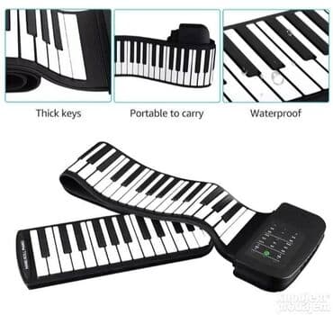 Muzički instrumenti za decu: Klavijatura sintisajzer za decu – Roll Up Silikonska električna na lalafo.rs — 1 Muzički instrumenti za decu: Klavijatura sintisajzer za decu – Roll Up Silikonska električna — 1