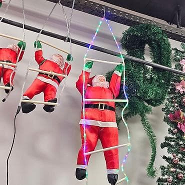 Deda mraz na svetlecim merdevinama 1m visina dede na lalafo.rs — 5 Deda mraz na svetlecim merdevinama 1m visina dede — 5