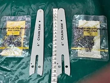 cepaci za drva: Set za mini lančanu testeru – vodič i lanac, 6 inča Opis: - Komplet na lalafo.rs — 2 cepaci za drva: Set za mini lančanu testeru – vodič i lanac, 6 inča Opis: - Komplet — 2