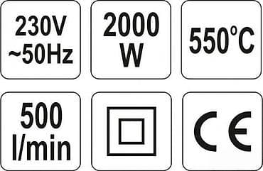 Electric Power Tools: YATO YT-82286 industrijski fen za vrući vazduh - Snaga: 2000 W - at lalafo.rs — 7 Electric Power Tools: YATO YT-82286 industrijski fen za vrući vazduh - Snaga: 2000 W - — 7