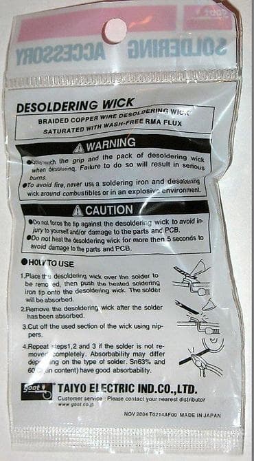 Home & Garden: Pletenica za skidanje kalaja (desoldering wick) - Materijal: pletena at lalafo.rs — 4 Home & Garden: Pletenica za skidanje kalaja (desoldering wick) - Materijal: pletena — 4