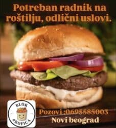 Hitno potreban radnik_radnica sa iskustvom. Novi Beograd.Odlicni na lalafo.rs Hitno potreban radnik_radnica sa iskustvom. Novi Beograd.Odlicni