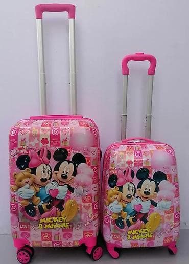 Dečiji set kofera – 2 komada, motiv Mickey & Minnie - Dizajn na lalafo.rs Dečiji set kofera – 2 komada, motiv Mickey & Minnie - Dizajn