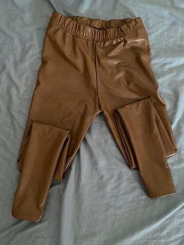 Ženske helanke od eko kože – smeđa/karamel boja. - Kroj: uske helanke na lalafo.rs — 3 Ženske helanke od eko kože – smeđa/karamel boja. - Kroj: uske helanke — 3