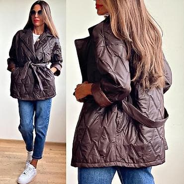 🔥Ženska prošivena jakna na akciji – kratki model sa pojasom na lalafo.rs — 1 🔥Ženska prošivena jakna na akciji – kratki model sa pojasom — 1