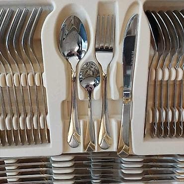 Set pribora za jelo u koferu – inox, elegantan dizajn sa diskretnim na lalafo.rs Set pribora za jelo u koferu – inox, elegantan dizajn sa diskretnim