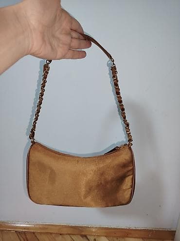 Torba za rame – zlatno-braon, ukrašena vezom i šljokicama - na lalafo.rs — 2 Torba za rame – zlatno-braon, ukrašena vezom i šljokicama - — 2