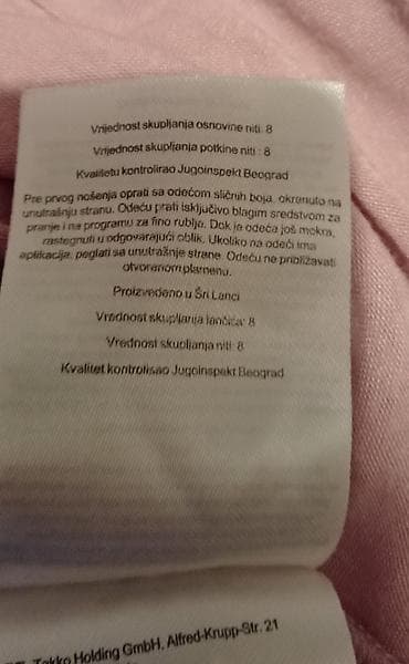 bermude teksas br: Zenska bluza, 95% viskoza, 5% elastin, S veličina. Made in Šri Lanka na lalafo.rs — 5 bermude teksas br: Zenska bluza, 95% viskoza, 5% elastin, S veličina. Made in Šri Lanka — 5