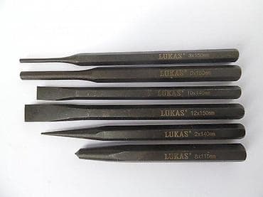 Tools & Equipment: Set dleta i udarnih šila LUKAS TOOLS – 6 delova (CR-V čelik) at lalafo.rs — 5 Tools & Equipment: Set dleta i udarnih šila LUKAS TOOLS – 6 delova (CR-V čelik) — 5