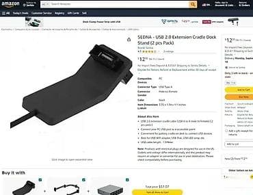 0299 SEDNA - USB 2.0 Extension Cradle Dock Stand **NOVO na lalafo.rs — 4 0299 SEDNA - USB 2.0 Extension Cradle Dock Stand **NOVO — 4