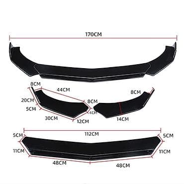 Univerzalni prednji Lip spojler Sastoji se iz 3 dela Materijal na lalafo.rs Univerzalni prednji Lip spojler Sastoji se iz 3 dela Materijal