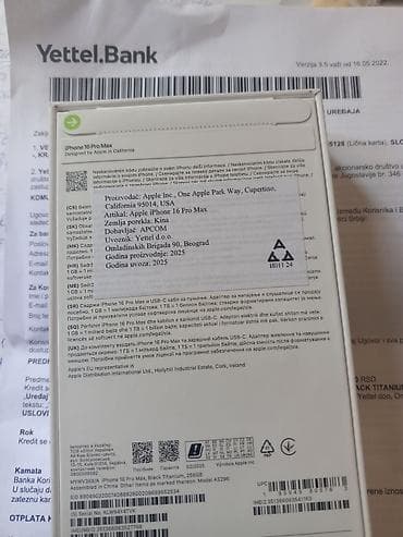 Apple iPhone 16 Pro Max – Black Titanium, 256 GB - Model: iPhone 16 na lalafo.rs — 2 Apple iPhone 16 Pro Max – Black Titanium, 256 GB - Model: iPhone 16 — 2