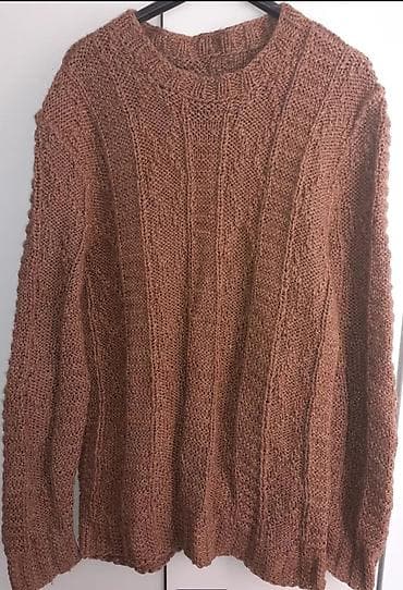 Pleten džemper, ručni rad - Model: klasičan pulover sa okruglim na lalafo.rs — 1 Pleten džemper, ručni rad - Model: klasičan pulover sa okruglim — 1