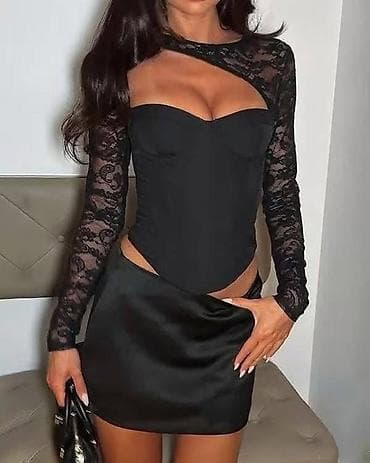 💫Ženski korset top s dugim čipkastim rukavima i efektom korseta. 2400 na lalafo.rs 💫Ženski korset top s dugim čipkastim rukavima i efektom korseta. 2400