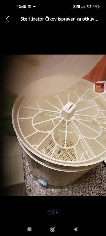 Sterilizator CIKOV za otkuvavanje bebinih flasica
Ispravan
Mirjevo na lalafo.rs — 8 Sterilizator CIKOV za otkuvavanje bebinih flasica
Ispravan
Mirjevo — 8