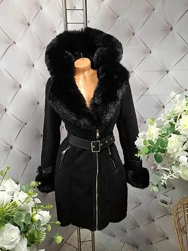 Ženska zimska jakna/kaput sa krznom - Elegantna silueta do iznad na lalafo.rs Ženska zimska jakna/kaput sa krznom - Elegantna silueta do iznad