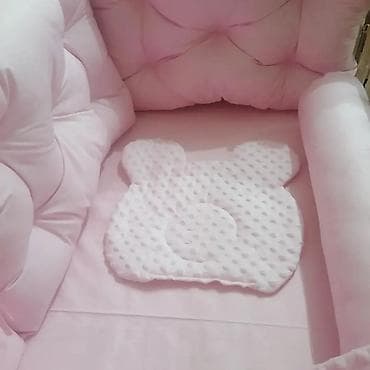 Komplet posteljine za bebi krevetac – roze - Mekani, debelo punjeni na lalafo.rs — 4 Komplet posteljine za bebi krevetac – roze - Mekani, debelo punjeni — 4