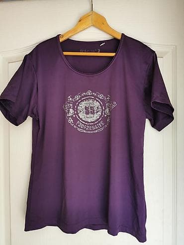 Ljubičasta ženska majica kratkih rukava, brend Fit & More. Okrugli na lalafo.rs — 1 Ljubičasta ženska majica kratkih rukava, brend Fit & More. Okrugli — 1