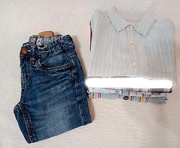 Paket 3 košulje 1 farmerke za male šmekere 💙 zara boys carters na lalafo.rs — 3 Paket 3 košulje 1 farmerke za male šmekere 💙 zara boys carters — 3