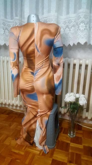 Haljina – midi/dužina do članka, dug rukav, elastična i pripijena na lalafo.rs — 3 Haljina – midi/dužina do članka, dug rukav, elastična i pripijena — 3