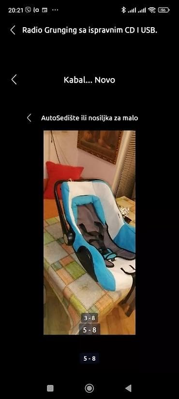 Auto Sedište ili Nosiljka za dete LORELI ispravno do 13 kg univerzal na lalafo.rs — 7 Auto Sedište ili Nosiljka za dete LORELI ispravno do 13 kg univerzal — 7