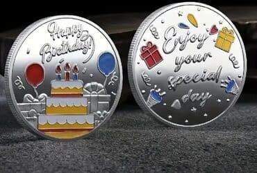 Crystals and minerals: Poklon medaljon “Happy Birthday” – ukrasni novčić za rođendan - at lalafo.rs — 1 Crystals and minerals: Poklon medaljon “Happy Birthday” – ukrasni novčić za rođendan - — 1