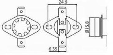 Termostati za veš mašine: Termostat KSD301, 90°C, 250V/10A, NC (normalno zatvoren) Opis: - na lalafo.rs — 5 Termostati za veš mašine: Termostat KSD301, 90°C, 250V/10A, NC (normalno zatvoren) Opis: - — 5