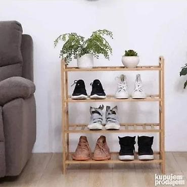 Drveni cipelarnik(bambus) Cena: 2900 din Drvena polica za obuću na lalafo.rs — 2 Drveni cipelarnik(bambus) Cena: 2900 din Drvena polica za obuću — 2