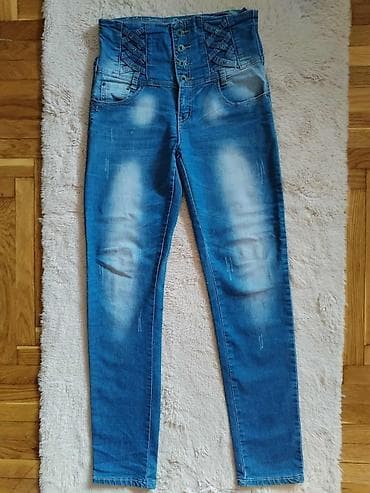 pantalone gina benotti: Ženske farmerke sa visokim strukom, uskog kroja (skinny). Svetliji na lalafo.rs — 2 pantalone gina benotti: Ženske farmerke sa visokim strukom, uskog kroja (skinny). Svetliji — 2