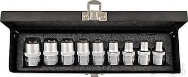 Set Torx gedora – ženske, 1/2" (E10-E24, 9 kom.) – PROFI – YATO Cena na lalafo.rs — 3 Set Torx gedora – ženske, 1/2" (E10-E24, 9 kom.) – PROFI – YATO Cena — 3