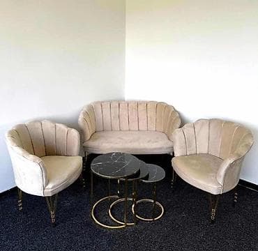 04. Shell set ( 2 fotelje + dvosed ) -Cena za set : 400e na lalafo.rs — 3 04. Shell set ( 2 fotelje + dvosed ) -Cena za set : 400e — 3