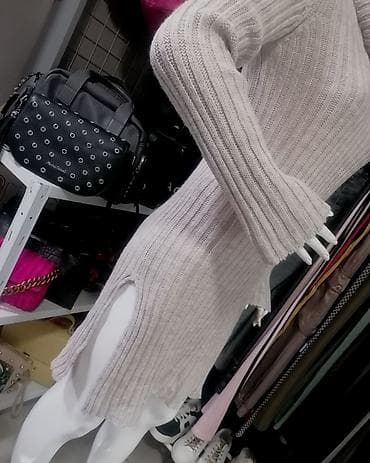 Ženska pletena haljina-džemper - Model: dugački džemper/kratka na lalafo.rs — 4 Ženska pletena haljina-džemper - Model: dugački džemper/kratka — 4