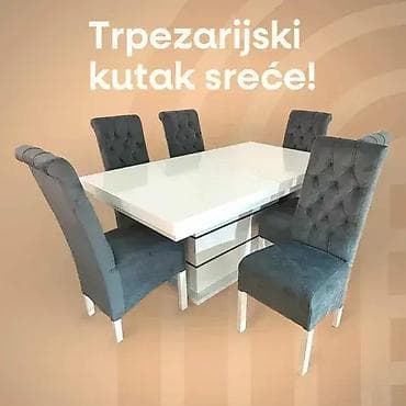 🍽️ TRPEZARIJSKI STO I STOLICE – ELEGANCIJA ZA VAŠ DOM! 🍽️ ✨ na lalafo.rs 🍽️ TRPEZARIJSKI STO I STOLICE – ELEGANCIJA ZA VAŠ DOM! 🍽️ ✨