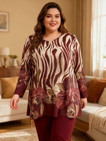 ✨Ženska bluzа – plus size, dug rukav, print ✨Bluza Big ✅Cena 2150 din na lalafo.rs ✨Ženska bluzа – plus size, dug rukav, print ✨Bluza Big ✅Cena 2150 din