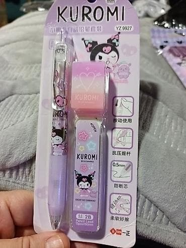 Kuromi set za pisanje – mehanička olovka + grafitne mine - Dizajn na lalafo.rs Kuromi set za pisanje – mehanička olovka + grafitne mine - Dizajn