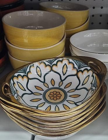 Keramička gril-ploča sa ručkama – žuta - Materijal: visokokvalitetna na lalafo.rs — 4 Keramička gril-ploča sa ručkama – žuta - Materijal: visokokvalitetna — 4