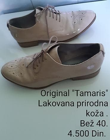 Original Tamaris ženske oksford cipele - Materijal: prirodna lakovana na lalafo.rs Original Tamaris ženske oksford cipele - Materijal: prirodna lakovana