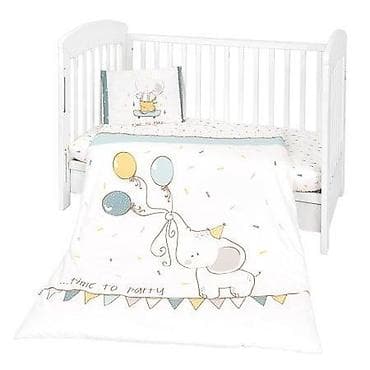 Komplet posteljine za krevetac – “Time to party” - Dizajn: nežni na lalafo.rs Komplet posteljine za krevetac – “Time to party” - Dizajn: nežni