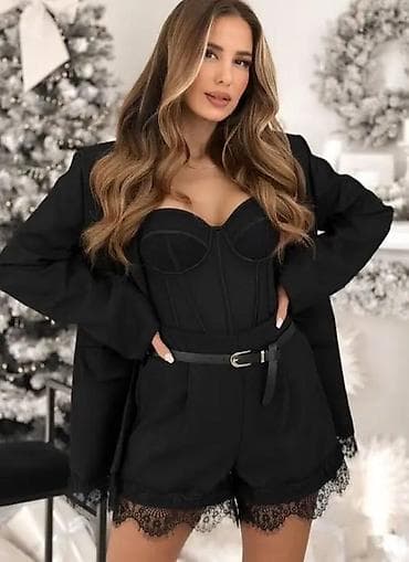 Ženski elegantni komplet – 4 dela, crna boja Šorc 2700 din, sako 3700 at lalafo.rs — 2 Ženski elegantni komplet – 4 dela, crna boja Šorc 2700 din, sako 3700 — 2