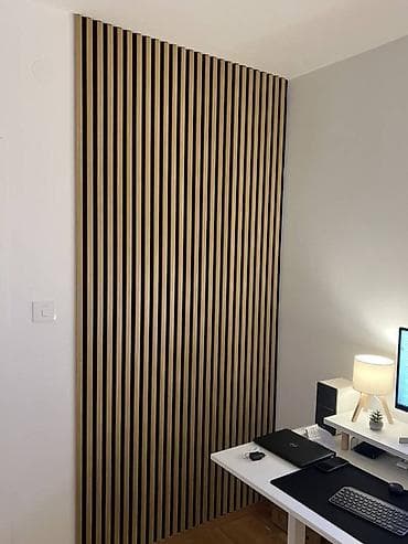 Akusticni Zidni Paneli 130 x 268 cm Woodline svetli hrast Dekorativni na lalafo.rs Akusticni Zidni Paneli 130 x 268 cm Woodline svetli hrast Dekorativni