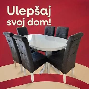 🍽 TRPEZARIJSKI STO I STOLICE 10 🍽 ✨ Kvalitetan trpezarijski set – na lalafo.rs 🍽 TRPEZARIJSKI STO I STOLICE 10 🍽 ✨ Kvalitetan trpezarijski set –