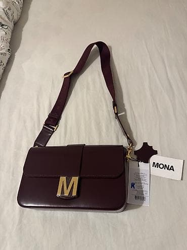 Prodajem novu Mona kožnu torbu, neotpakovanu, sa etiketom u burgundi na lalafo.rs — 2 Prodajem novu Mona kožnu torbu, neotpakovanu, sa etiketom u burgundi — 2