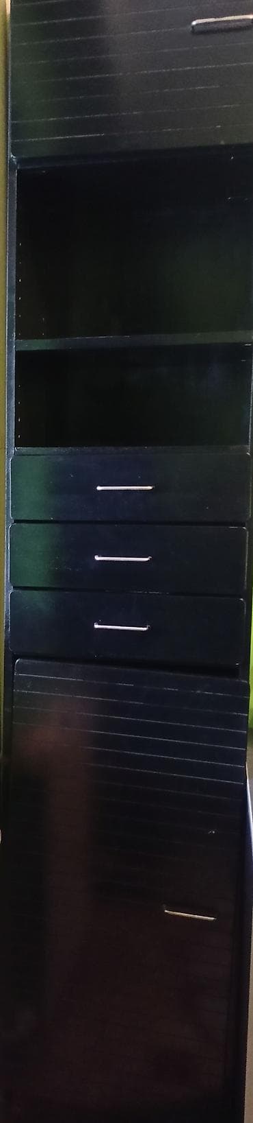 Office Furniture: Visoki ormar – crna boja, horizontalno profilisana fronta, metalne at lalafo.rs — 1 Office Furniture: Visoki ormar – crna boja, horizontalno profilisana fronta, metalne — 1