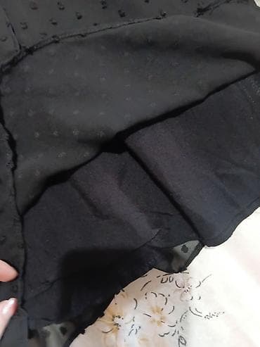 ZARA crni kombinezon kao haljina m - Materijal: lagana, poluprozirna na lalafo.rs — 7 ZARA crni kombinezon kao haljina m - Materijal: lagana, poluprozirna — 7