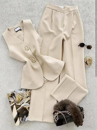 Ženski elegantni komplet – prsluk i pantalone - Dvodijelni set na lalafo.rs — 1 Ženski elegantni komplet – prsluk i pantalone - Dvodijelni set — 1