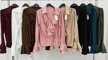 Elegantna ženska košulja sa volanima - Materijal: sjajna satenska at lalafo.rs — 6 Elegantna ženska košulja sa volanima - Materijal: sjajna satenska — 6