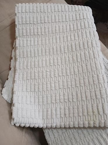 Pamučni tepisi/bath mat set – bela boja - Materijal: mekani pamuk sa na lalafo.rs — 2 Pamučni tepisi/bath mat set – bela boja - Materijal: mekani pamuk sa — 2