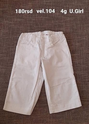 Dečije bele pantalone U.Girl - Brend: U.Girl - Veličina: 104 (za na lalafo.rs — 1 Dečije bele pantalone U.Girl - Brend: U.Girl - Veličina: 104 (za — 1