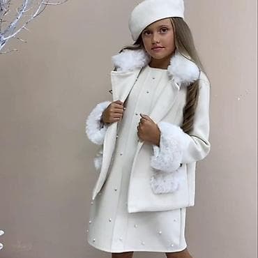 Haljinica, kaput i beretka sa biserima u kompletu za devojčice uzrasta na lalafo.rs — 4 Haljinica, kaput i beretka sa biserima u kompletu za devojčice uzrasta — 4